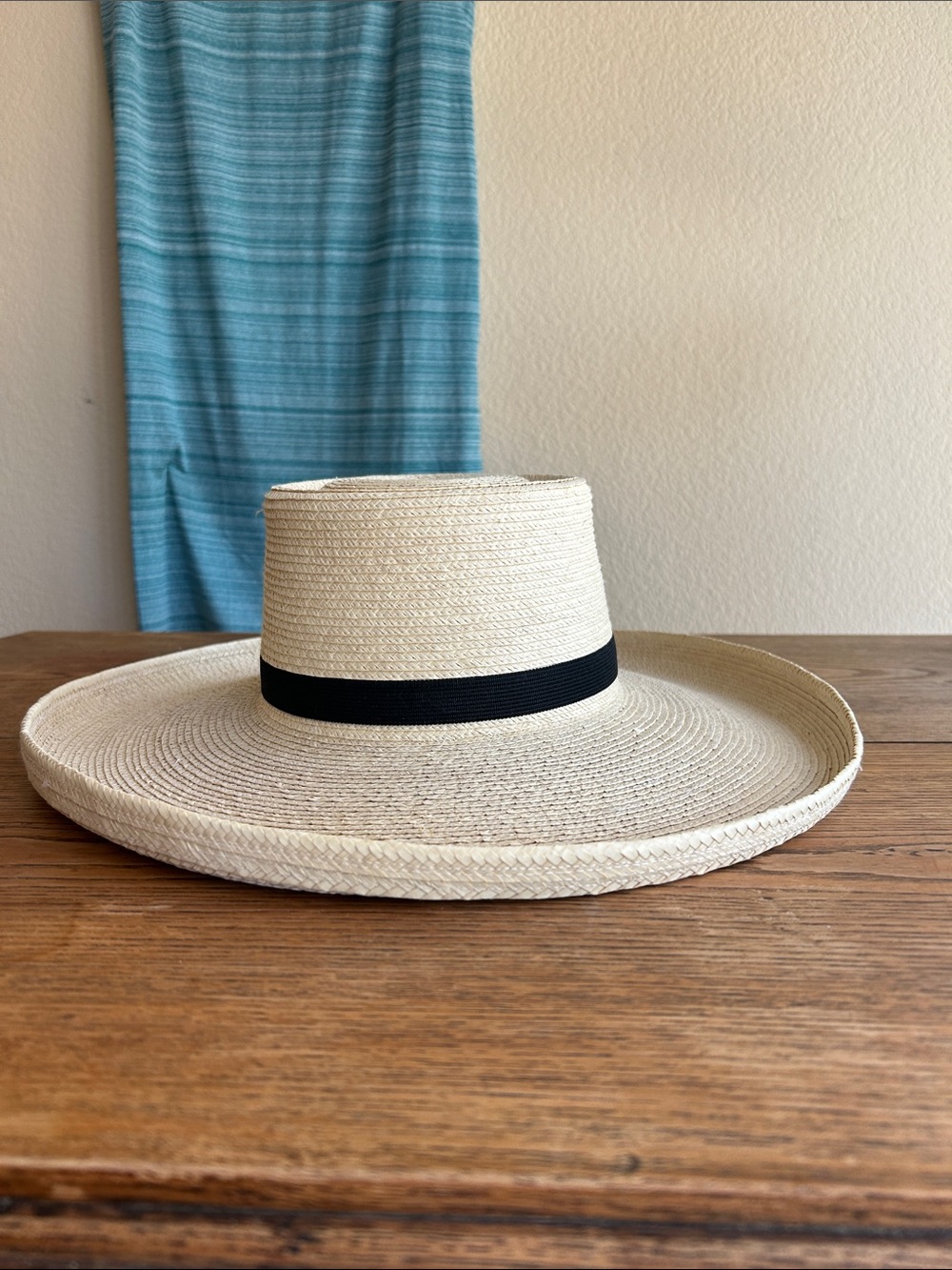 SunBody Handcrafted Palm Leaf Sun Hat in Natural Beige